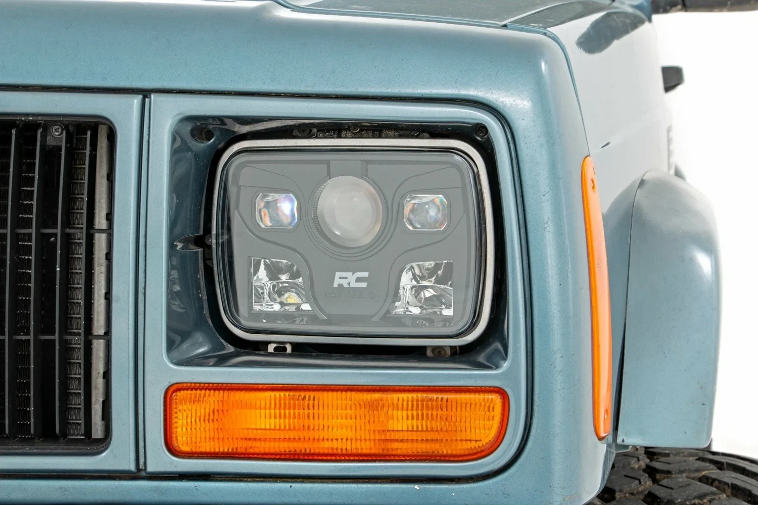 Fits Jeep Cherokee XJ (1984-2001) 5_x7_ LED Headlights DOT Approved RCH5200